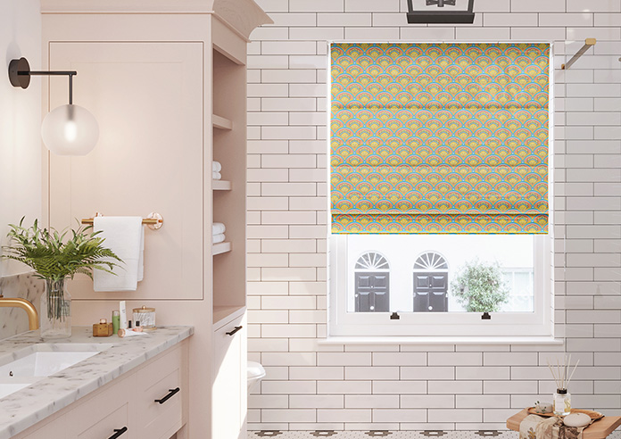 Deco Sea Shells, Peach Melba - Roman Blind - Image 3